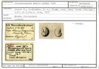 Karteikarte zum Holotyp von Ataxophragmium humile Karrer, 1878